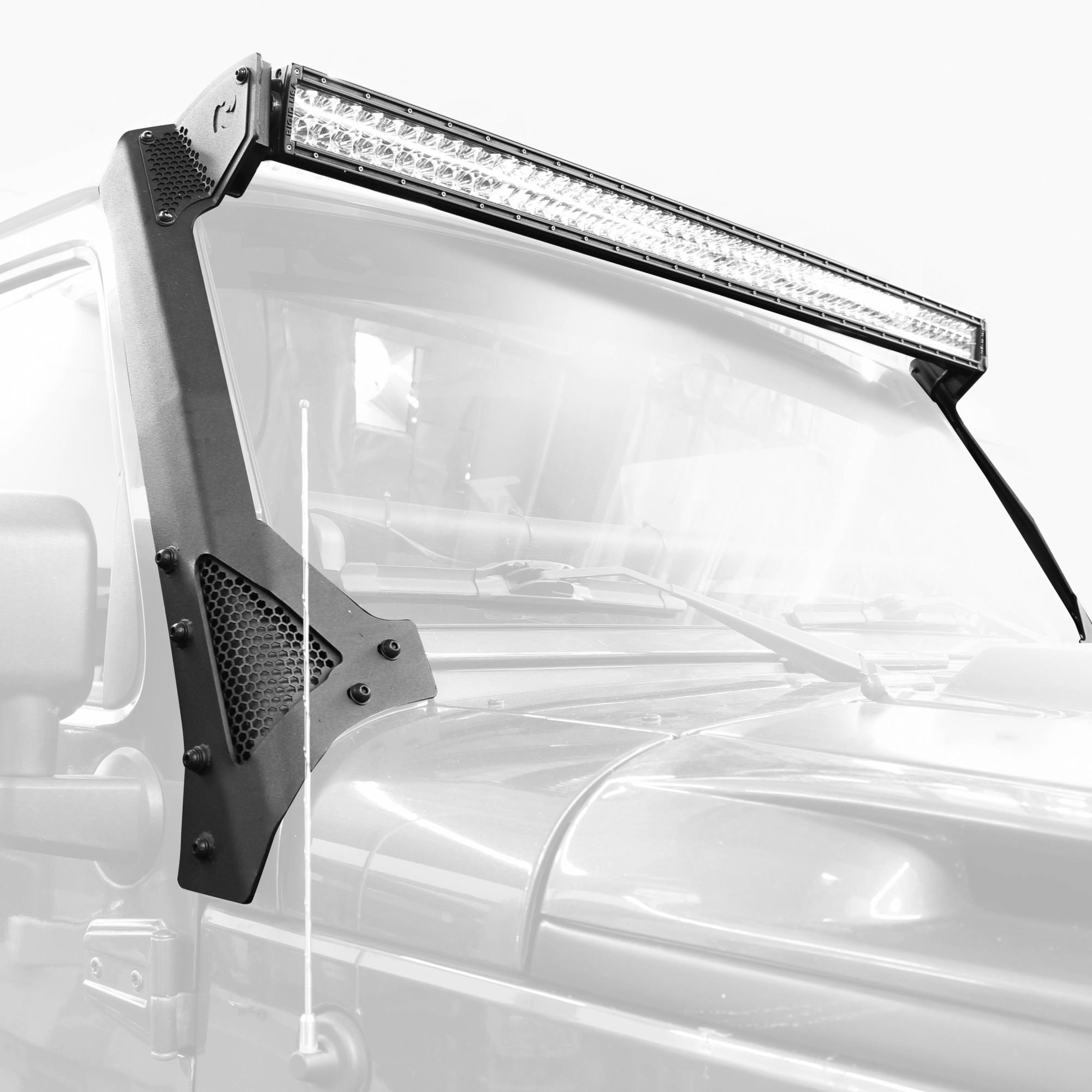 JK and JKU Windshield Light Mount