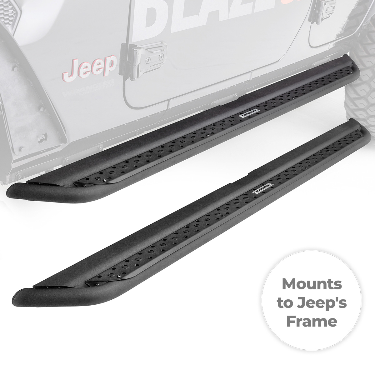 Dominator Xtreme DSS Side Steps for JLU (Frame Mount)
