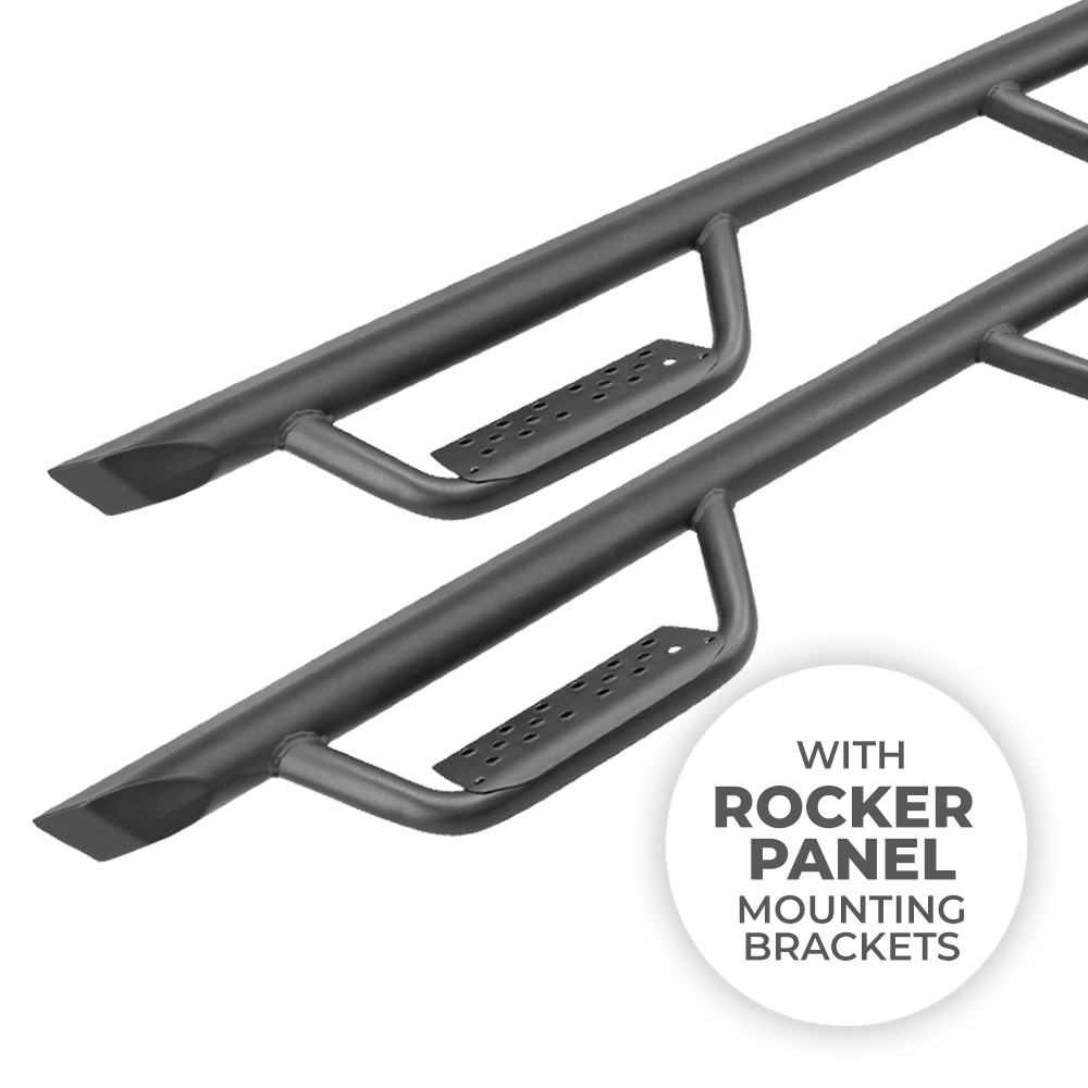 Dominator Xtreme D2 Side Steps with Rocker Panel Mounting Bracket Kit