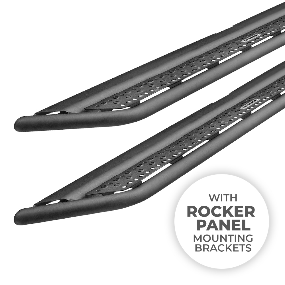 Dominator Xtreme D6 Side Steps with Rocker Panel Mounting Brackets Kit