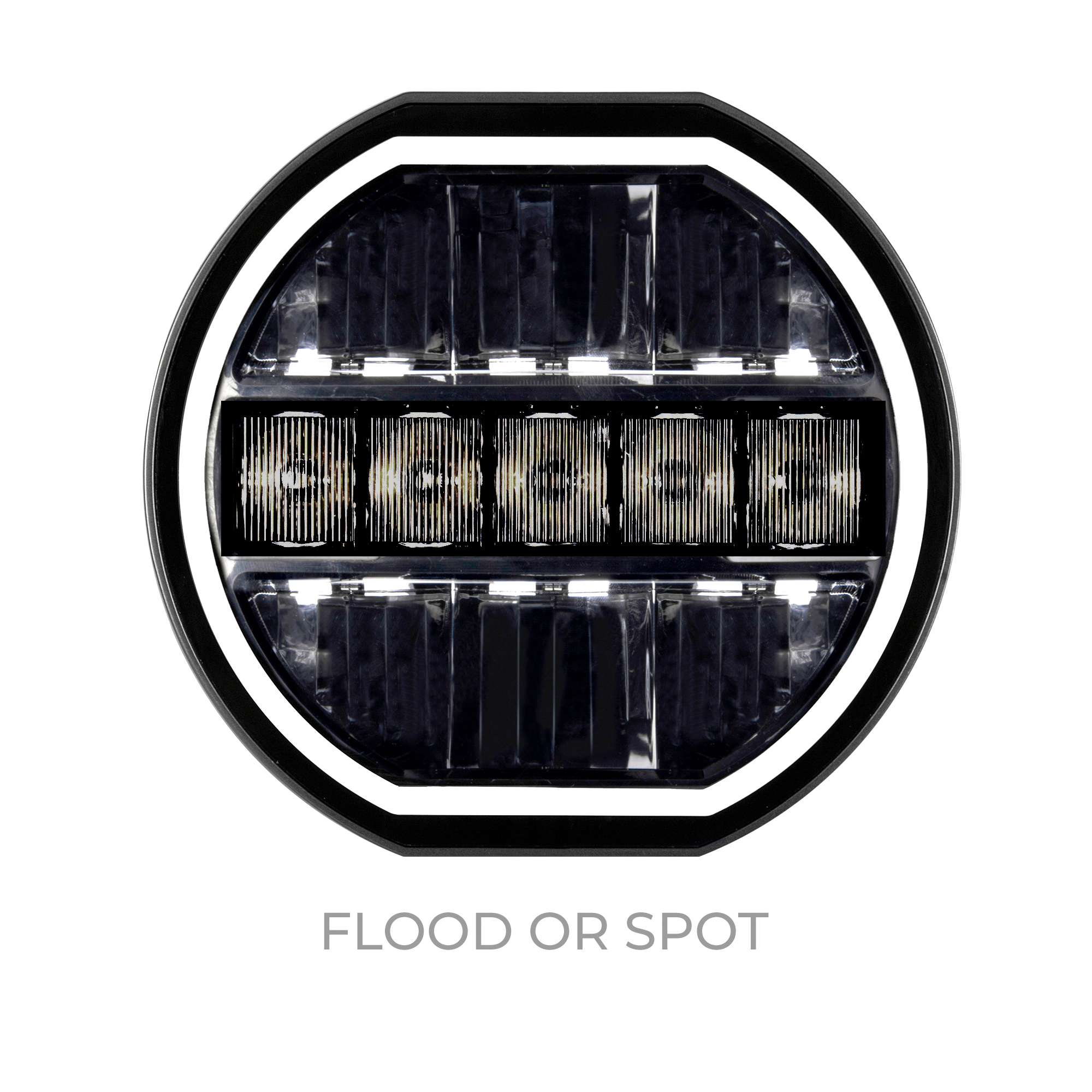 MAXLINE - 7" or 9" High-Low Beam LED w/DLR