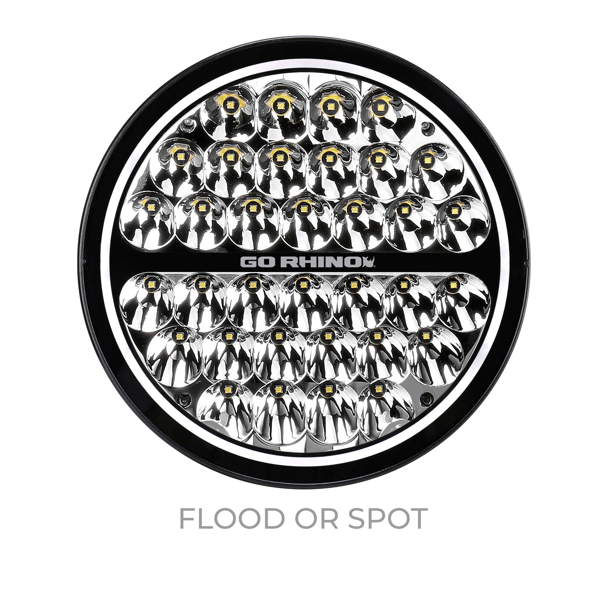 MAXROUND - 7" or 9" Round Auxiliary Light w/DLR