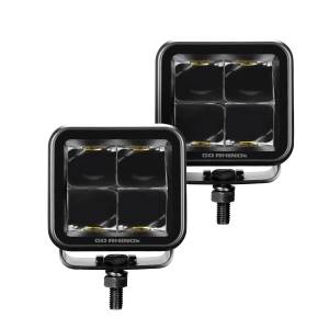 Go Rhino - Blackout Series LED Lights - Pair of 2x2 LED Cube Spot Light Kit