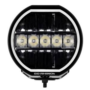 Go Rhino - Blackout Series LED Lights - 7" Maxline Hi/Low Beam W/Multi Daytime Running Light