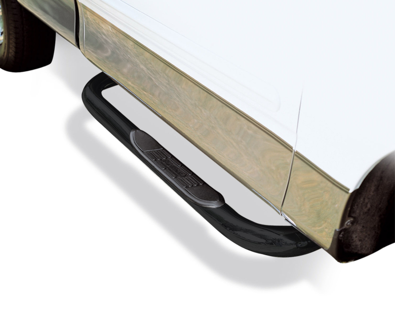 Go Rhino - 4000 Series 3" Round Side Steps Kit w/Step Bars+Mounting Brackets