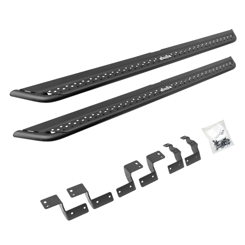 Go Rhino - Dominator Xtreme DSS Side Steps with Rocker Panel Mounting Bracket Kit