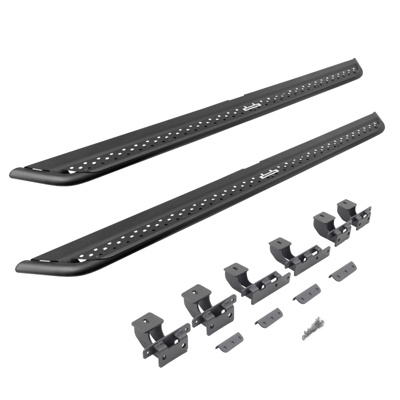 Go Rhino - Dominator Xtreme DSS Side Steps with Rocker Panel Mounting Bracket Kit