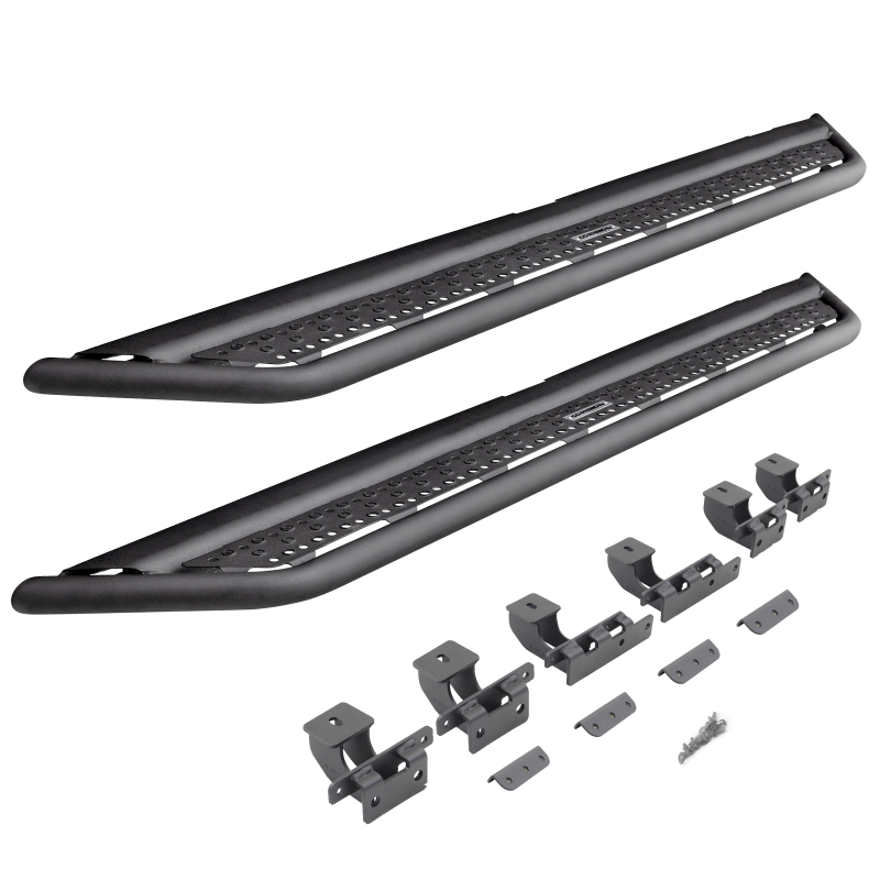 Go Rhino - Dominator Xtreme D6 Side Steps with Rocker Panel Mounting Brackets Kit