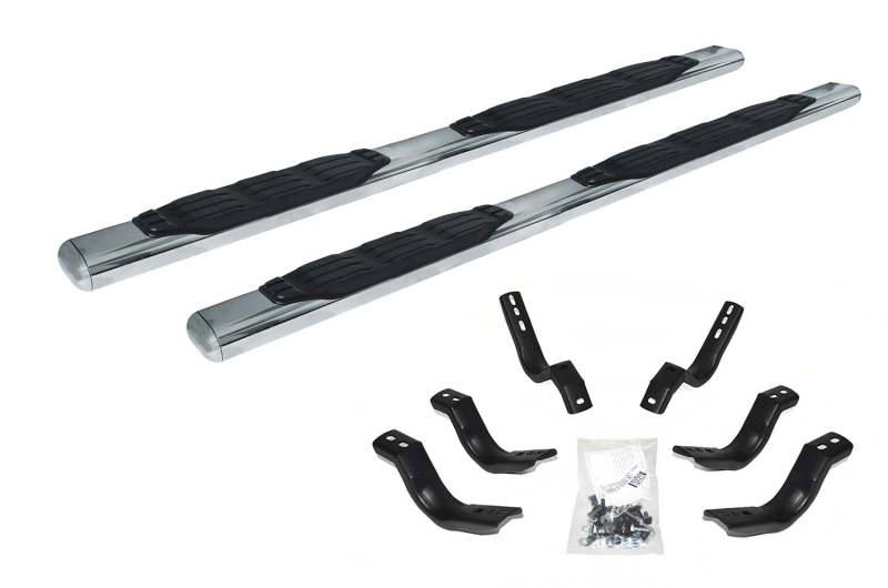 Go Rhino - 1000 Series 5" Oval Side Steps Kit w/80" Side Steps+Mounting Brackets
