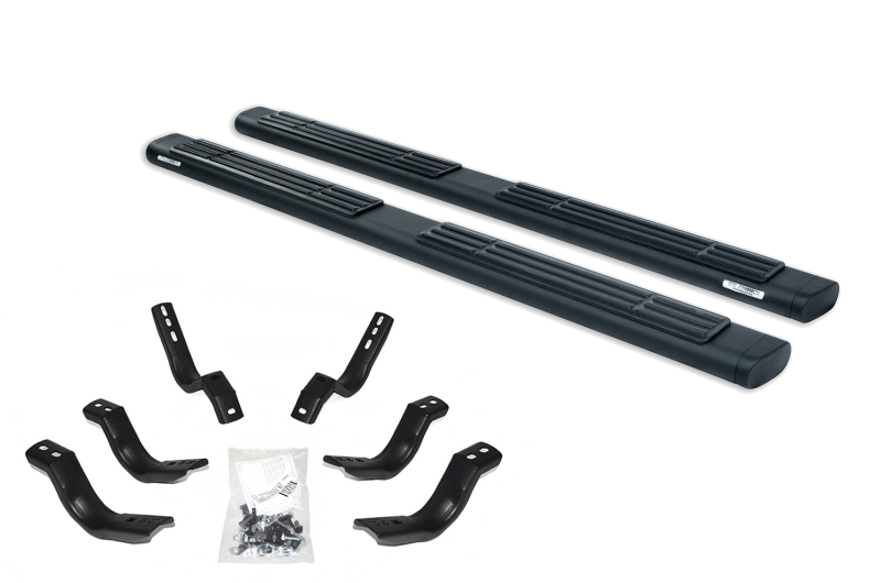 Go Rhino - 5" OE Xtreme Low Profile Side Steps - Step Bars w/Mounting Brackets
