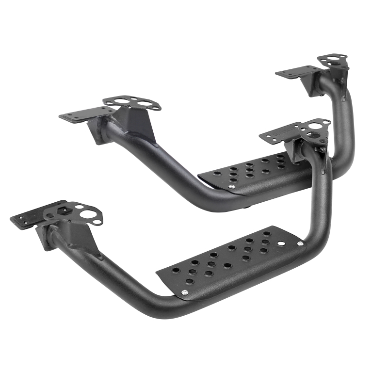 Go Rhino - 4" Drop Steps for Dominator Xtreme D6, Pair - Textured Powder Coat