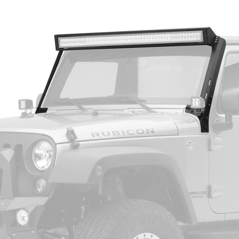 Go Rhino - WLF Windshield LED Light Frame for Jeep JK - Fits 50" LED Light Bar
