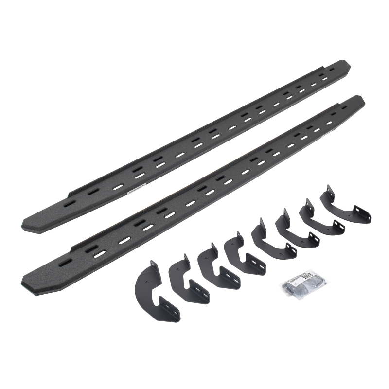 Go Rhino - RB30 Slim Line Running Boards with Brackets Kit - Crew Max Only