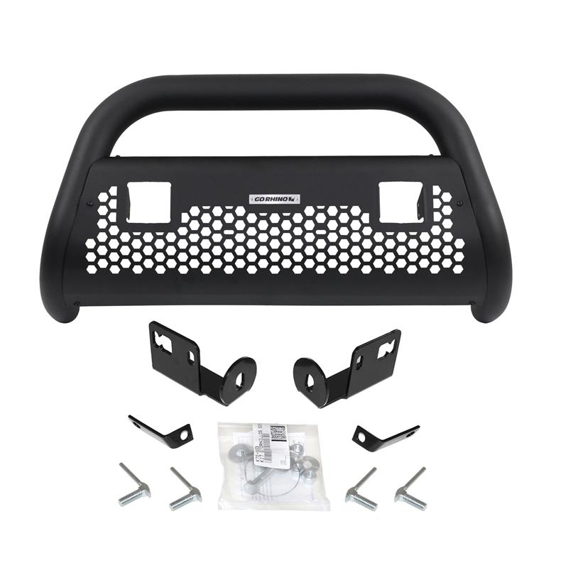 Go Rhino - RC2 Bull Bar with Mounting Brackets and Two 3" Cube LED Flood Lights Kit
