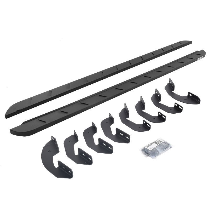 Go Rhino - RB10 Slim Line Running Boards w/Mounting Brackets Kit - Double Cab