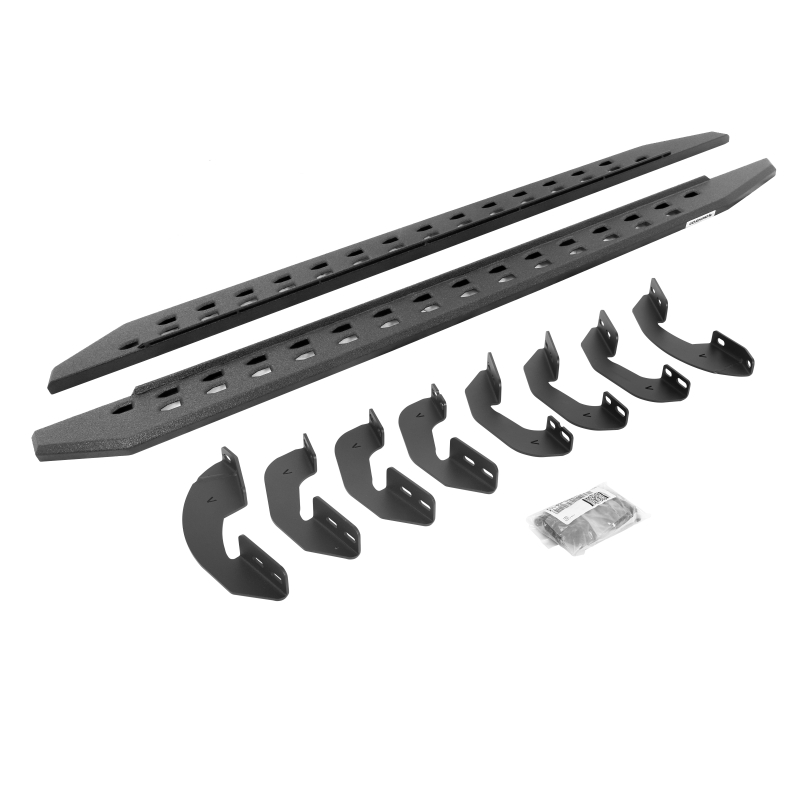 Go Rhino - RB20 Slim Line Running Boards w Brackets Kit - Double Cab Only