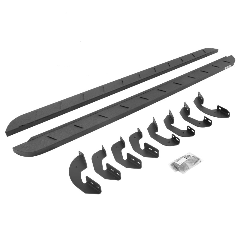 Go Rhino - RB10 Slim Line Running Boards w/Mounting Brackets Kit - Double Cab