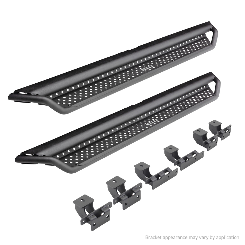 Go Rhino - Dominator Xtreme D1 Side Steps with Rocker Panel Mounting Bracket Kit