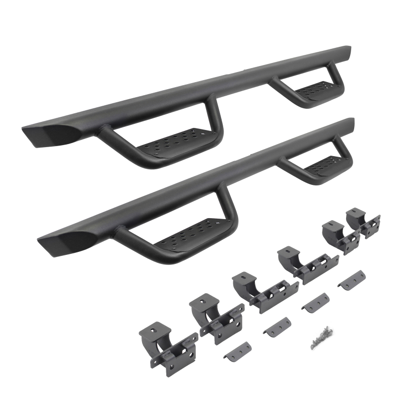 Go Rhino - Dominator Xtreme D2 Side Steps with Rocker Panel Mounting Bracket Kit