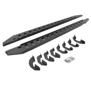 RB20 Slim Line Running Boards with Brackets Kit - Crew Max Only