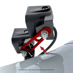Go Rhino - XE Hood Hinge Cube Light Mounts-Dogbone Bracket - Image 3