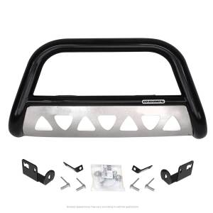 RHINO! Charger Bull Bar with Mounting Brackets Kit - Black Powder Coat Finish