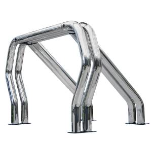 Bed Bars Complete Kit - Double Bar/Double Kicker (Between wheel wells) - Chrome