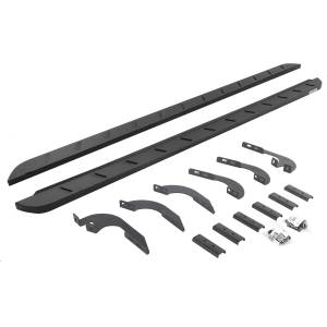 RB10 Slim Line Running Boards with Mounting Brackets Kit - Double Cab Only