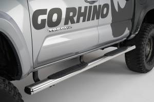 Go Rhino - 1000 Series 4" Oval Side Steps Kit w/87" Side Steps+Mounting Brackets - Image 3