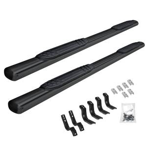 4" OE Xtreme Side Steps - Step Bars w/Mounting Brackets