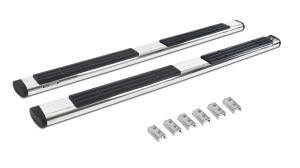 6" OE Xtreme Side Steps with Mounting Brackets Kit - Double Cab Only