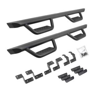 Dominator Xtreme D2 Side Steps with Rocker Panel Mounting Bracket Kit