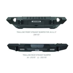 Go Rhino - Trailline Winch Ready Front Straight Bumper For Jeep - Image 4