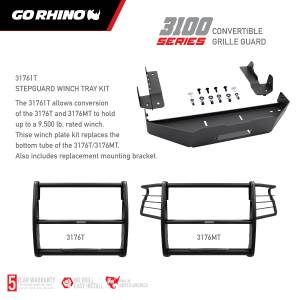 Go Rhino - 3100 Series StepGuard Grille Guard with Brush Guards - Image 9