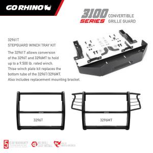 Go Rhino - 3100 Series StepGuard - Winch Plate Kit - Image 4