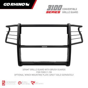 Go Rhino - 3100 Series StepGuard Grille Guard with Brush Guards - Image 8