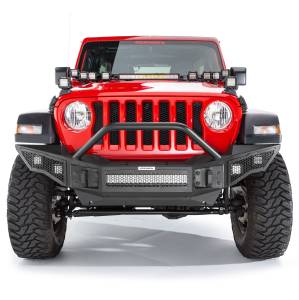 Go Rhino - Rockline Winch-Ready Full Width Bumper With Overrider For Jeep - Image 3