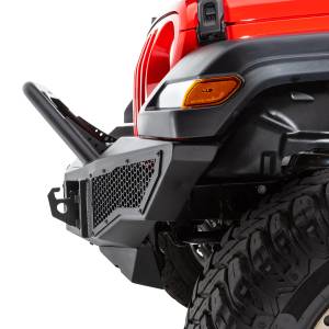 Go Rhino - Rockline Winch-Ready Full Width Bumper With Overrider For Jeep - Image 5