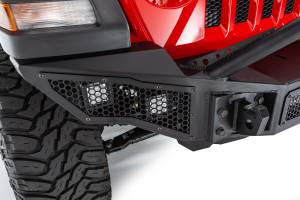 Go Rhino - Rockline Winch-Ready Full Width Bumper With Overrider For Jeep - Image 6