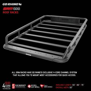 Go Rhino - SRM600 55" Tubular Basket-Style Roof Rack - Image 3
