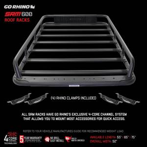 Go Rhino - SRM600 55" Tubular Basket-Style Roof Rack - Image 4