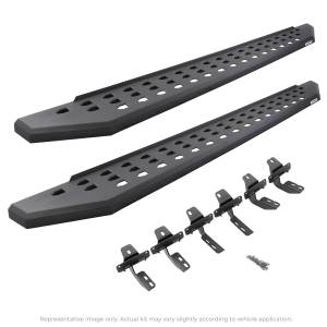 RB20 Running Boards w/Mounting Brackets Kit - Double Cab
