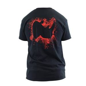 Go Rhino - Go Rhino Splatter Logo Tee, Red on Black,Large - Image 2