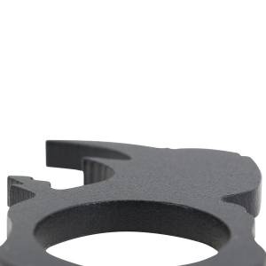 Go Rhino - Go Rhino Handcrafted Logo Keychain, Stainless Steel with Black Powdercoat - Image 5