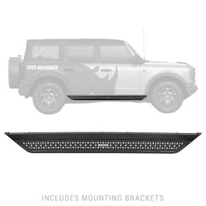 Go Rhino - Dominator Xtreme D6 Side Steps with Rocker Panel Mounting Brackets Kit - Image 2