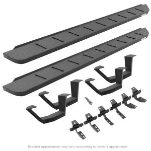 RB10 Running Boards w/Mounting Brackets, 2 Pairs Drop Steps Kit