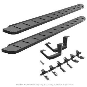 RB10 Running Boards w/Mounting Brackets, 1 Pair Drop Steps Kit