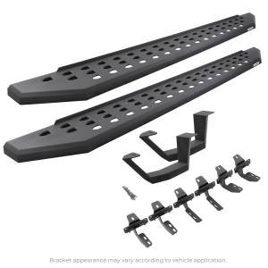 RB20 Running Boards w/Mounting Brackets, 1 Pair Drop Steps Kit