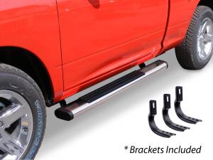 6" OE Xtreme Side Steps - Step Bars w/Mounting Brackets