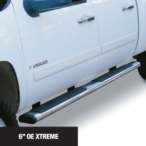 6" OE Xtreme Side Steps - Step Bars w/Mounting Brackets